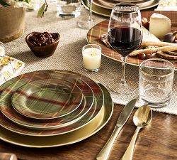 Woodrow Plaid Stoneware Dinnerware Collection