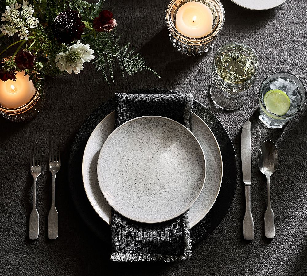 Modern Reactive Glaze Stoneware Salad Plates - Set of 4 by Pottery Barn