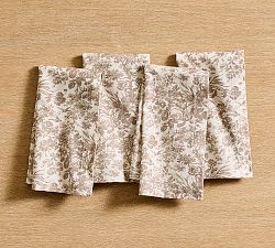 Sorrel Toile Organic Cotton Napkins - Set of 4