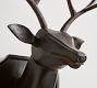 Wood Carved Stag Head Wall Art