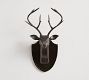 Wood Carved Stag Head Wall Art