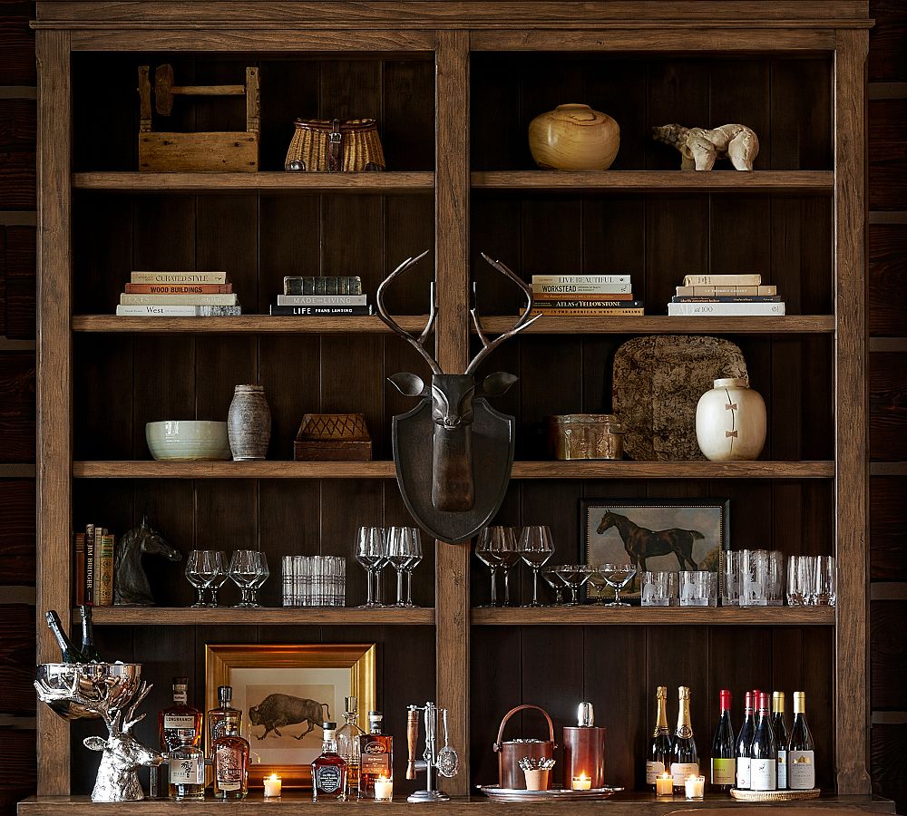 Wood Carved Stag Head Wall Art by Pottery Barn