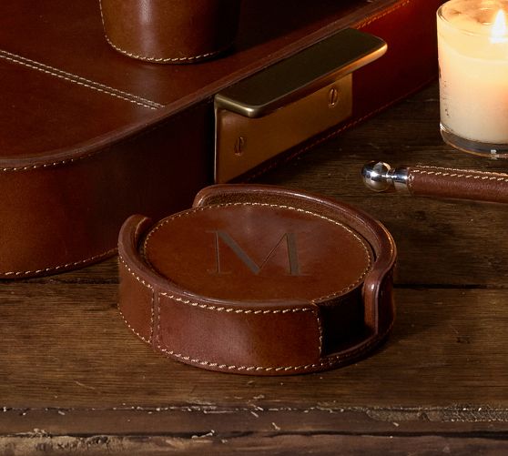 Leather Coasters - Set of 4