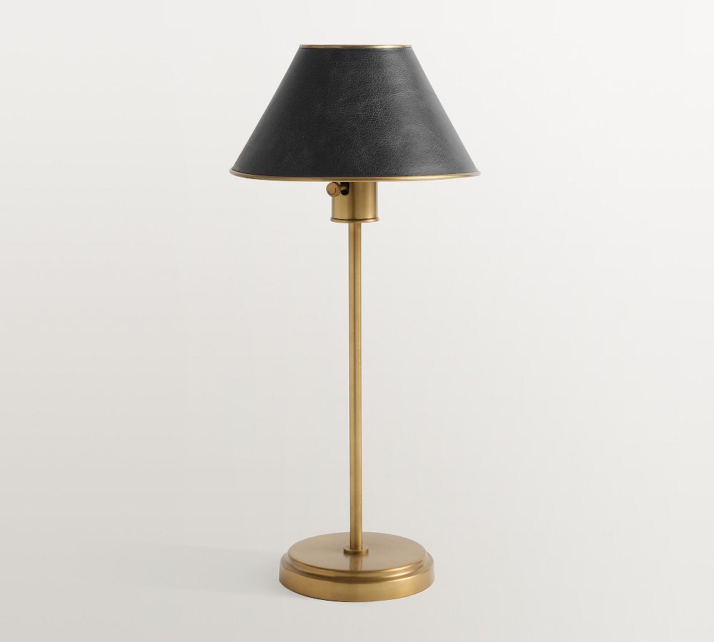 Ford Metal & LeatherConsole Table Lamp (21") by Pottery Barn