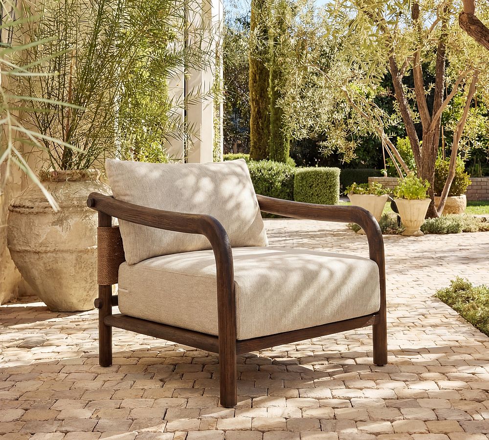 Maile Teak Outdoor Lounge Chair by Pottery Barn