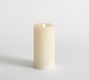 Vintage Washed Flameless Pillar Candle