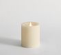 Vintage Washed Flameless Pillar Candle
