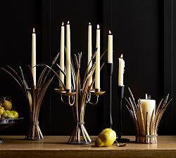Harvest Wheat Candle Holder