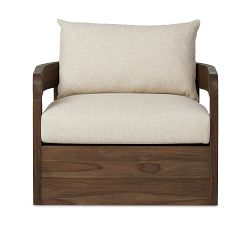 Matteo Teak Outdoor Swivel Armchair