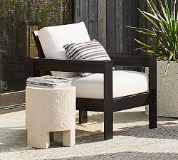 Bolinas Concrete Round Outdoor End Table (18")