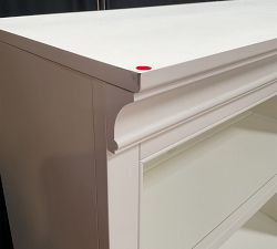 Open Box: Aubrey Modular Media Hutch (36"W x 48"H) - Dutch White