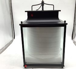 Open Box: Belvedere Metal Indoor/Outdoor Lantern Pendant (23") - Oil Bronze