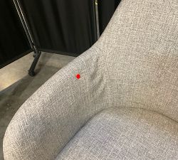 Open Box: Carson Upholstered Swivel Desk Chair - Slub Ash