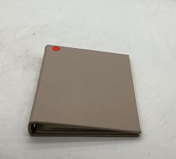 Open Box: Leather Bound Clear Pocket Photo Album, Large - Beechwood