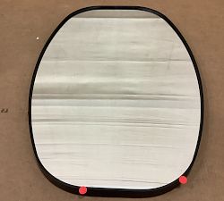Open Box: Linden Oval Mirror (22"W x 33"H) - Matte Black