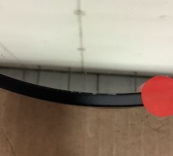 Open Box: Linden Oval Mirror (22"W x 33"H) - Matte Black