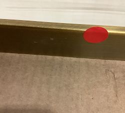 Open Box: Linden Rectangular Pivot Mirror (24"W x 37"H) - Tumbled Brass