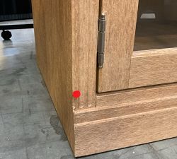 Open Box: Livingston Modular Glass Door Cabinet without Top (35") - Seadrift
