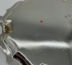 Open Box: LoveShackFancy Footed Serving Tray - Antique Silver