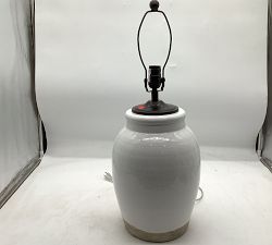 Open Box: Miller Table Lamp Base, Small (26" ) - Ivory