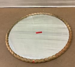 Open Box: Newport Round Mirror (40" Diam) - Lightwood
