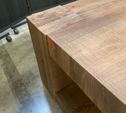 Open Box: Rockport Grand Square Coffee Table (55") - Cocoa Brown