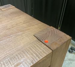 Open Box: Rockport Rectangular Reclaimed Wood Side Table (24") - Cocoa Brown