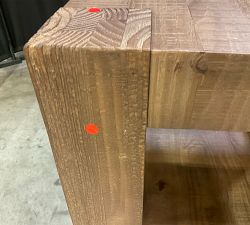Open Box: Rockport Rectangular Reclaimed Wood Side Table (24") - Cocoa Brown
