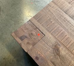 Open Box: Rockport Square Reclaimed Wood Coffee Table (44") - Cocoa Brown