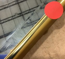 Open Box: Scarlett Rectangular Arch Mirror (27"W x 35"H) - Vintage Brass