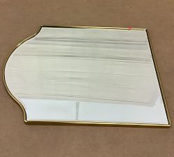 Open Box: Scarlett Rectangular Arch Mirror (27"W x 35"H) - Vintage Brass