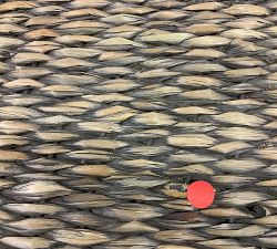 Open Box: Seagrass Handcrafted Divided Hamper - Gray Wash