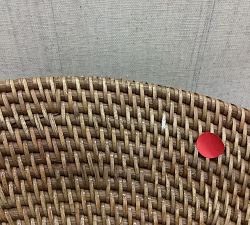 Open Box: Tava Handwoven Rattan Oversized Round Tray (28") - Honey Brown