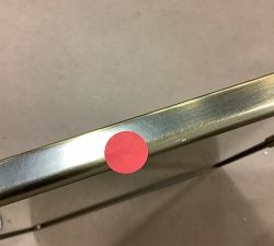 Open Box: Vintage Rounded Rectangular Pivot Mirror (27" x 35") - Tumbled Brass