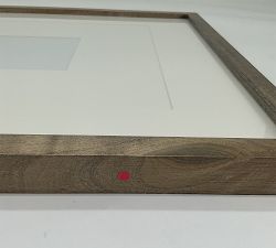 Open Box: Wood Gallery Frame, 16" x 20" (5" x 7", 11" x 14" Opening) - Gray