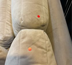 Open Box: York Slope Arm Deep Seat Replacement Slipcover, Sofa Slipcover 3x3 (81") - Performance Everydayvelvet™ Camel