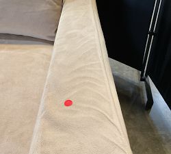 Open Box: York Slope Arm Deep Seat Replacement Slipcover, Sofa Slipcover 3x3 (81") - Performance Everydayvelvet™ Camel