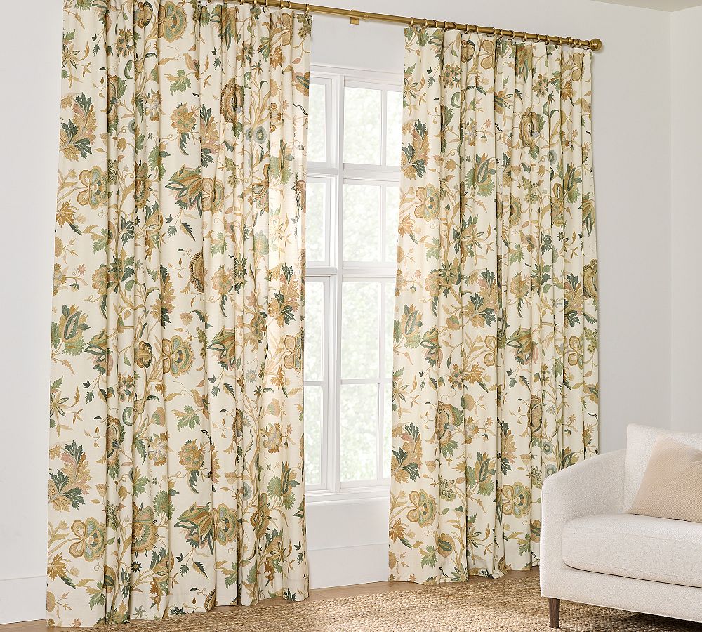 Lydia Palampore Embroidered Curtain by Pottery Barn