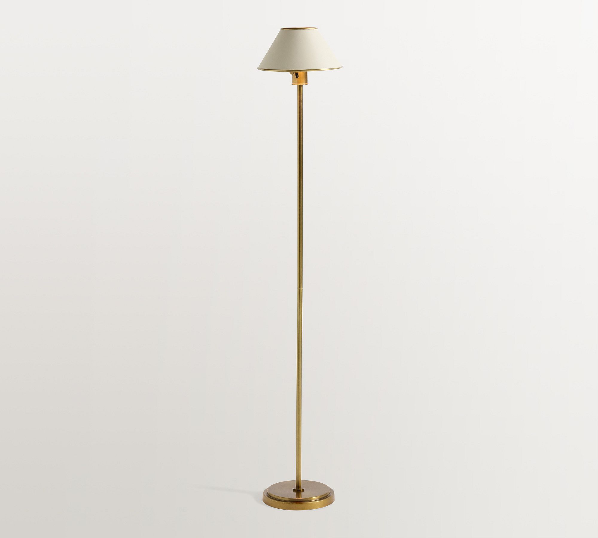 Ford Metal &amp; Leather Floor Lamp (54")