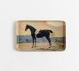 Horse Printed Enamel Tray
