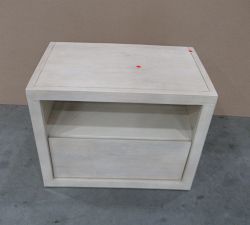 Open Box: Cayman Nightstand without Glass Top (27") - Biscotti