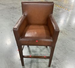 Open Box: Classic Leather Bar Stool (30") - Burnished Saddle, Espresso