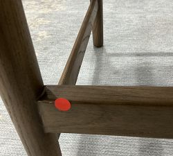 Open Box: Eaton Upholstered Counter Stool (27") - Alcala Wheat, Tan Oak