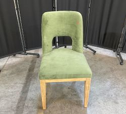 Open Box: Layton Open Back Dining Chair - Performance Everydayvelvet™ Fern, Seadrift