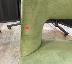 Open Box: Layton Open Back Dining Chair - Performance Everydayvelvet™ Fern, Seadrift