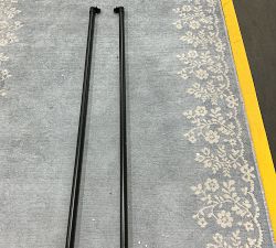 Open Box: Outdoor Standing String Light Standing Posts, Set of 2 - Black