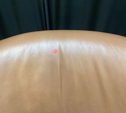 Open Box: Payton Leather Swivel Chair - Churchfield Camel