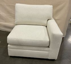 Open Box: Pearce Modern Square Arm Right Armchair - Performance Boucle Oatmeal