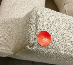 Open Box: Pearce Modern Square Arm Right Armchair - Performance Boucle Oatmeal