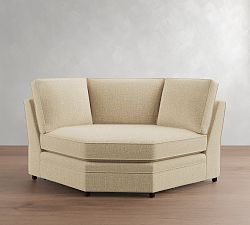 Open Box: Pearce Square Arm Large Wedge - Performance Everydaylinen™ Oatmeal